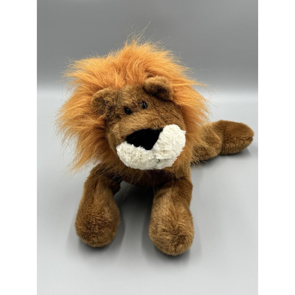 Vintage 1999 Liberty Toy Lion Plush 12” Stuffed Animal Laying Flat